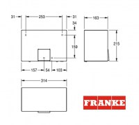 FRANKE SECADOR DE MANOS RODX310